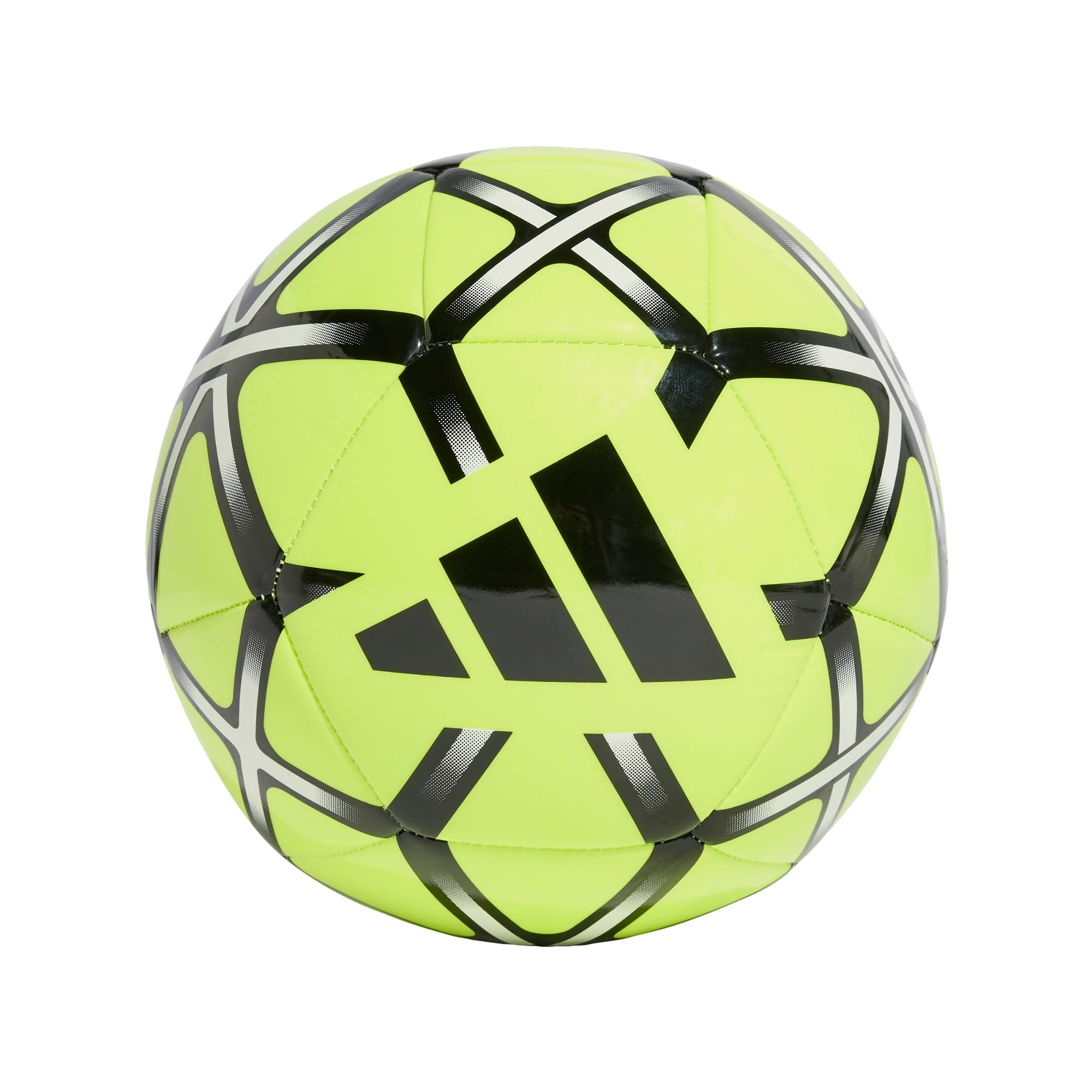 adidas Unisex Starlancer Club Ball Recreation Ball, lucid lemon/black, 5