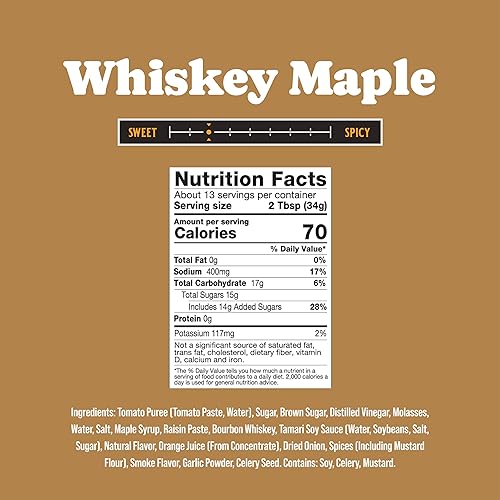 Miniatura 2 de Rufus Teague - Salsa BBQ de Arce Whisky - Salsa Barbacoa Premium - Botella de 15.25 oz