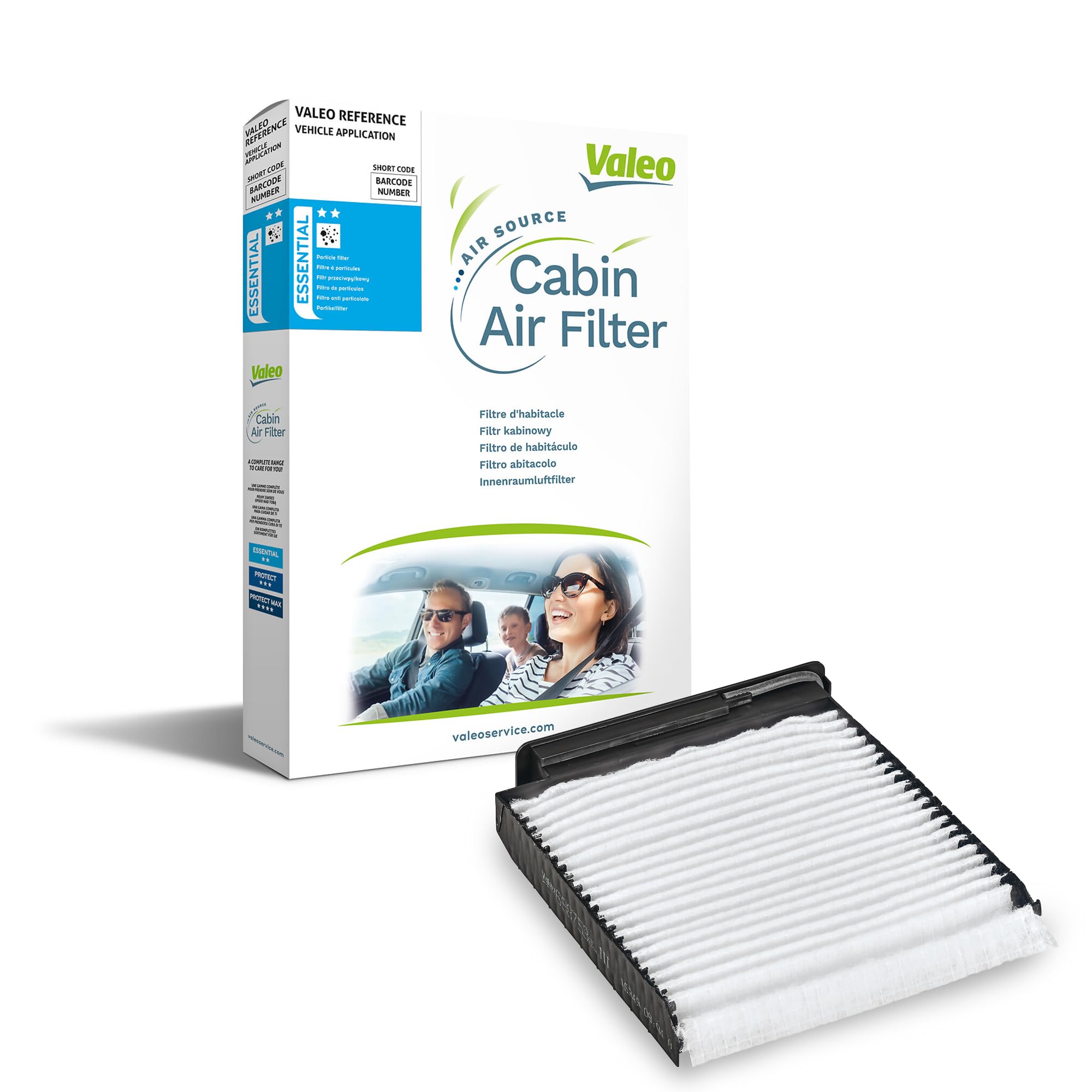 VALEO 698753 Filter, Interior Air Essential Particle (Pollen) Filter Protection Against Pollen, Dust and Bacteria