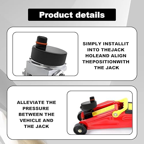 Miniatura 4 de Compatible con accesorios Mustang Mach-E 2023 2022 2021, para almohadillas de elevación Mach E, juego de 4 soportes de gato de piso, juego de