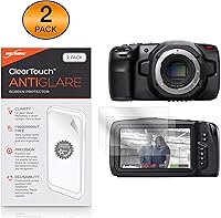 Vista 2 de BoxWave Protector de pantalla compatible con Blackmagic Pocket Cinema Camera 6K – ClearTouch Anti-reflejo (paquete de 2), antihuellas de piel mate