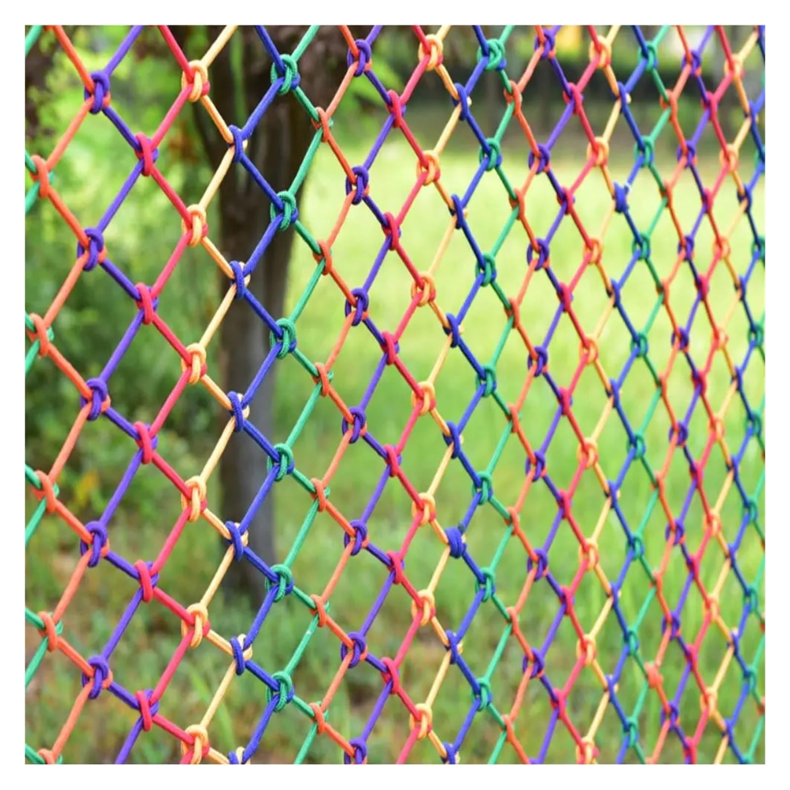 Malla de Nailon antipájaros, Red de Seguridad Infantil de Colores para barandilla de balcón, escaleras, Valla anticaídas, barandilla de Parque Infantil, Red de protección para trepar (Malla