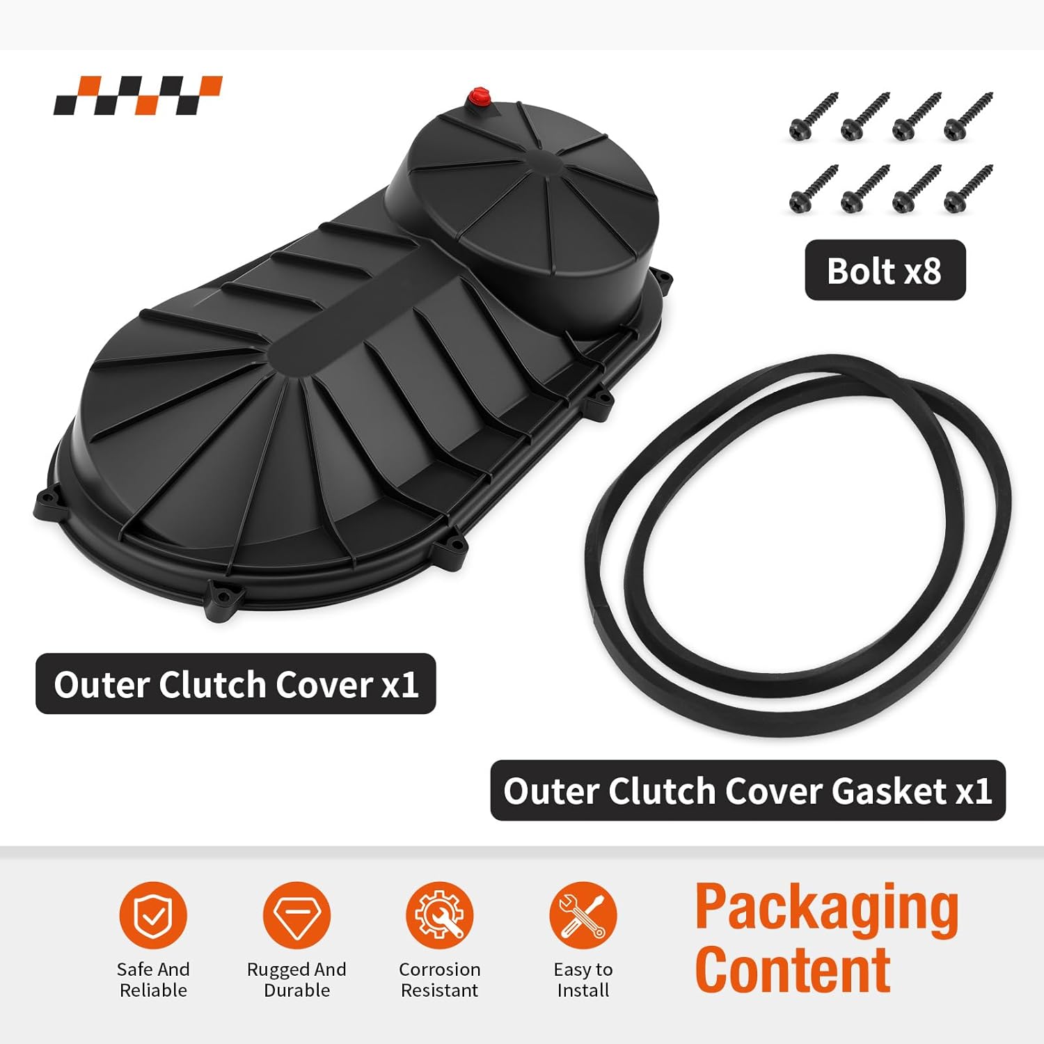 Outer Clutch Cover & Gasket Bolt For Polaris RZR Ranger Sportsman ACE 325 570 900 1000 XP 4 2012-2025 2634179 2207124