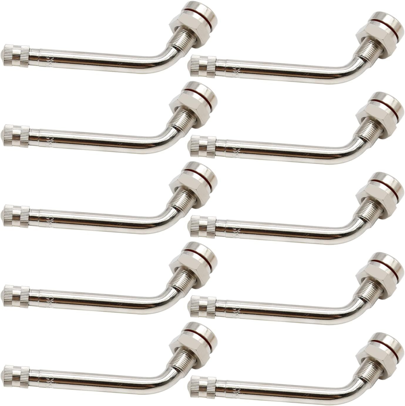 EATAKWARD 10 Pack Valve Stem, Truck Tire Valve Stems TR545D 60 Degree Valve Stem Replacement for Alcoa 22.5 in 24.5 in Aluminum Wheels