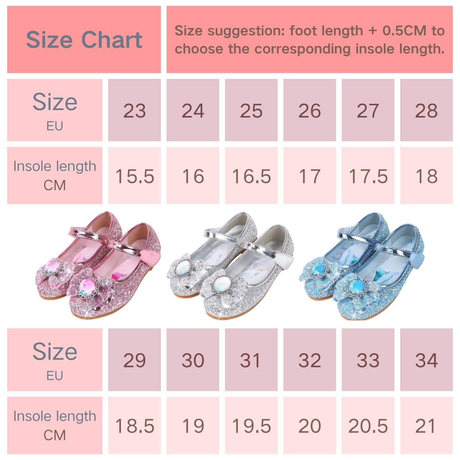 Chaussures Princesse Elsa Filles Baskets Paillettes Enfants Costume Fête Cosplay Mariage