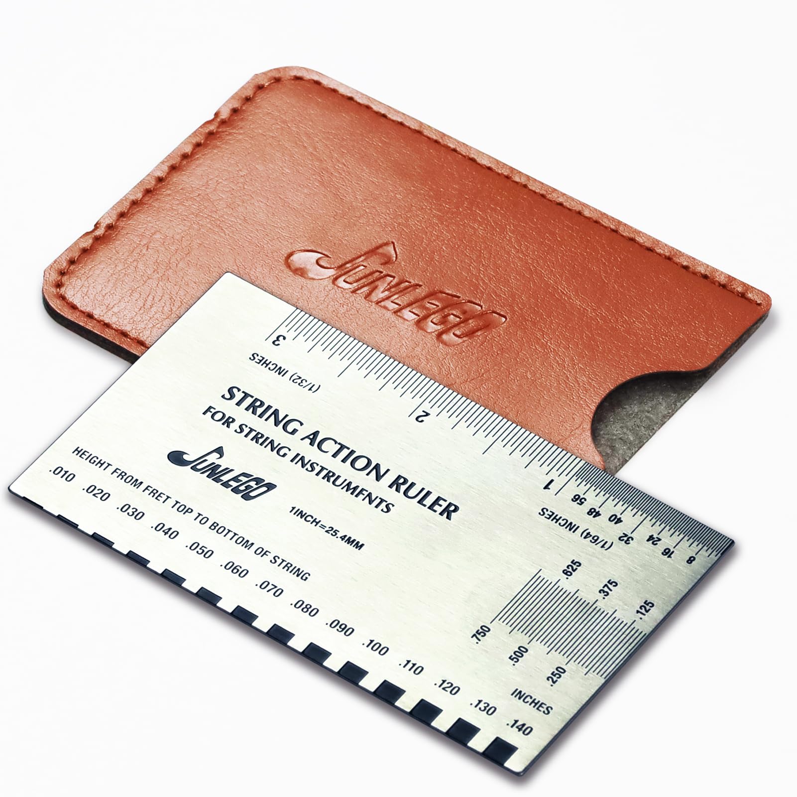 Guitar Action Gauge With Bone Saddle And Nut Guitar String Height Gauge Guitar Ruler String Action Ruler Guitar String Gauge Measuring Tool Guitar String Tool