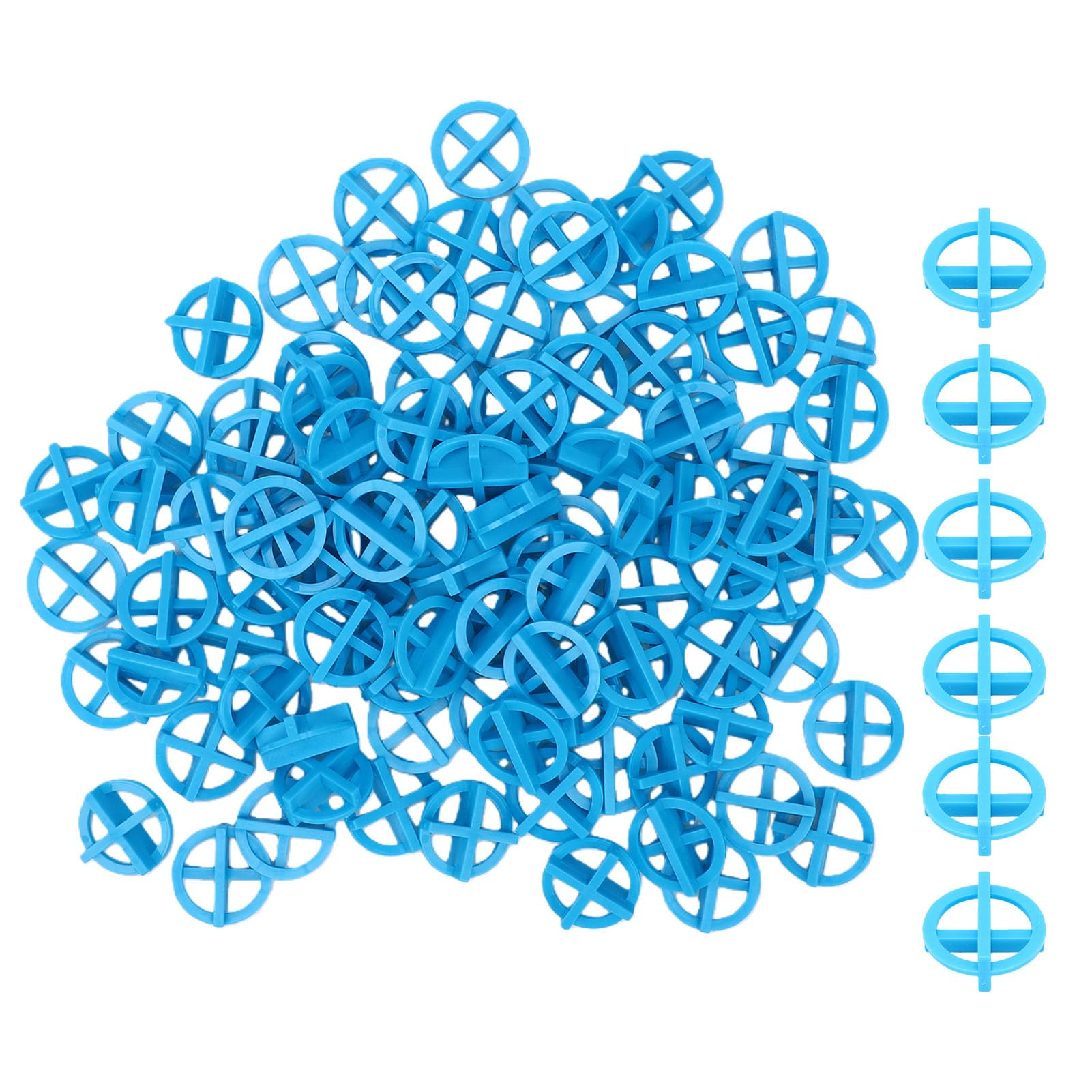 Clips d'alignement pour carrelage Zerodis 3 mm au sol et mur | 500 pcs bleu