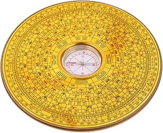 Operitacx 1pc Geological Compass Vintage Compass Feng Shui Tool Backpacking Compass Old Chinese Compass Geology Demonstrator Teaching Aids Educational Compass Survive Golden Metal Copper