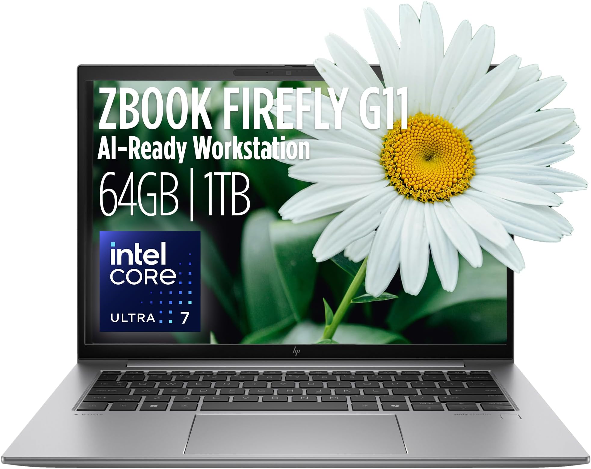 ZBook Firefly G11 14” AI-Ready Mobile Workstation IPS WUXGA (Intel Ultra 7 155U 12-Core, 64GB DDR5, 1TB SSD, Backlit KYB, Fingerprint, 2 Thunderbolt 4, WiFi 6E, 5MP Cam, Win 11 Pro) w/MAJ Deskpad