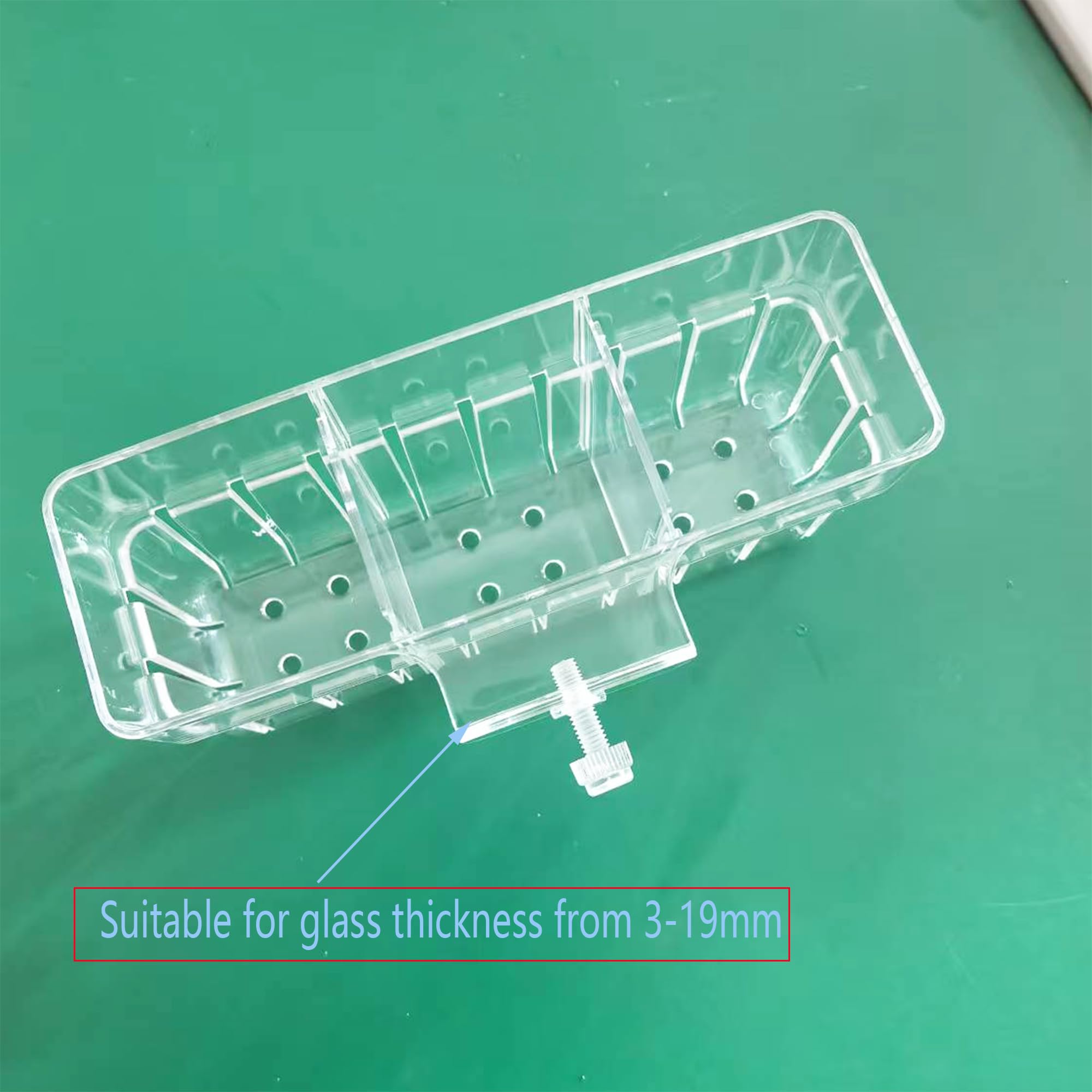 Lot de 2 supports de plantes d'aquarium à 3 cellules, support pour plantes d'aquarium, pot de fleurs suspendu pour aquarium, aquarium, décoration d'aquarium