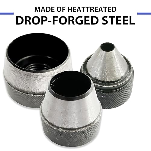 Miniatura 3 de Sutekus Juego de 14 perforadores huecos afilados y afilados, juego de juntas de perforación, cortador de espuma, herramientas de punzones de cuero