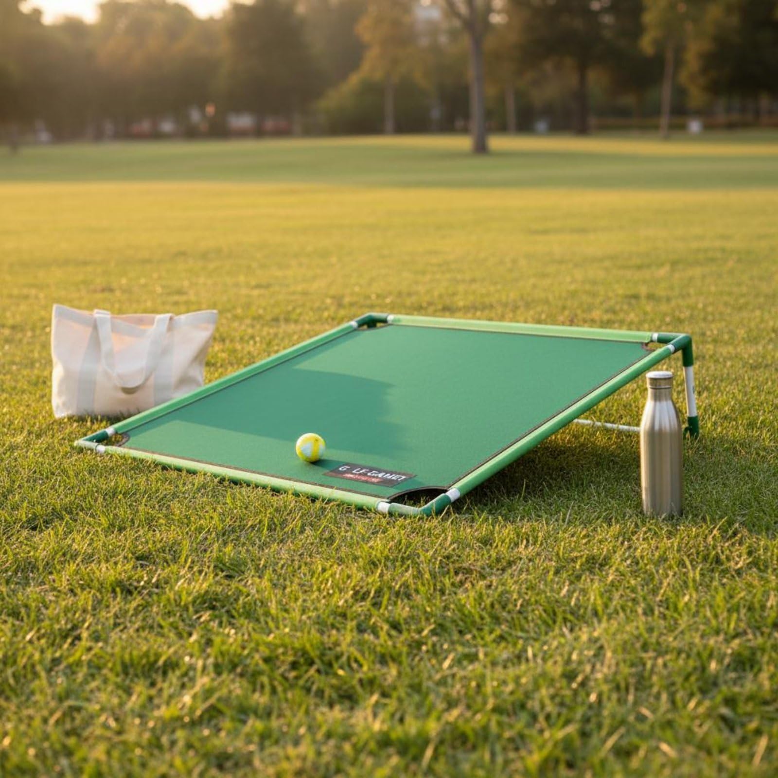 Golfspiel mit Gestell Innen und Außen verwendbar tragbares Golfzielspiel aufzubauen Chipping-Spiel für Garten, Golf-Ziel Mit Einzelständer 1385g
