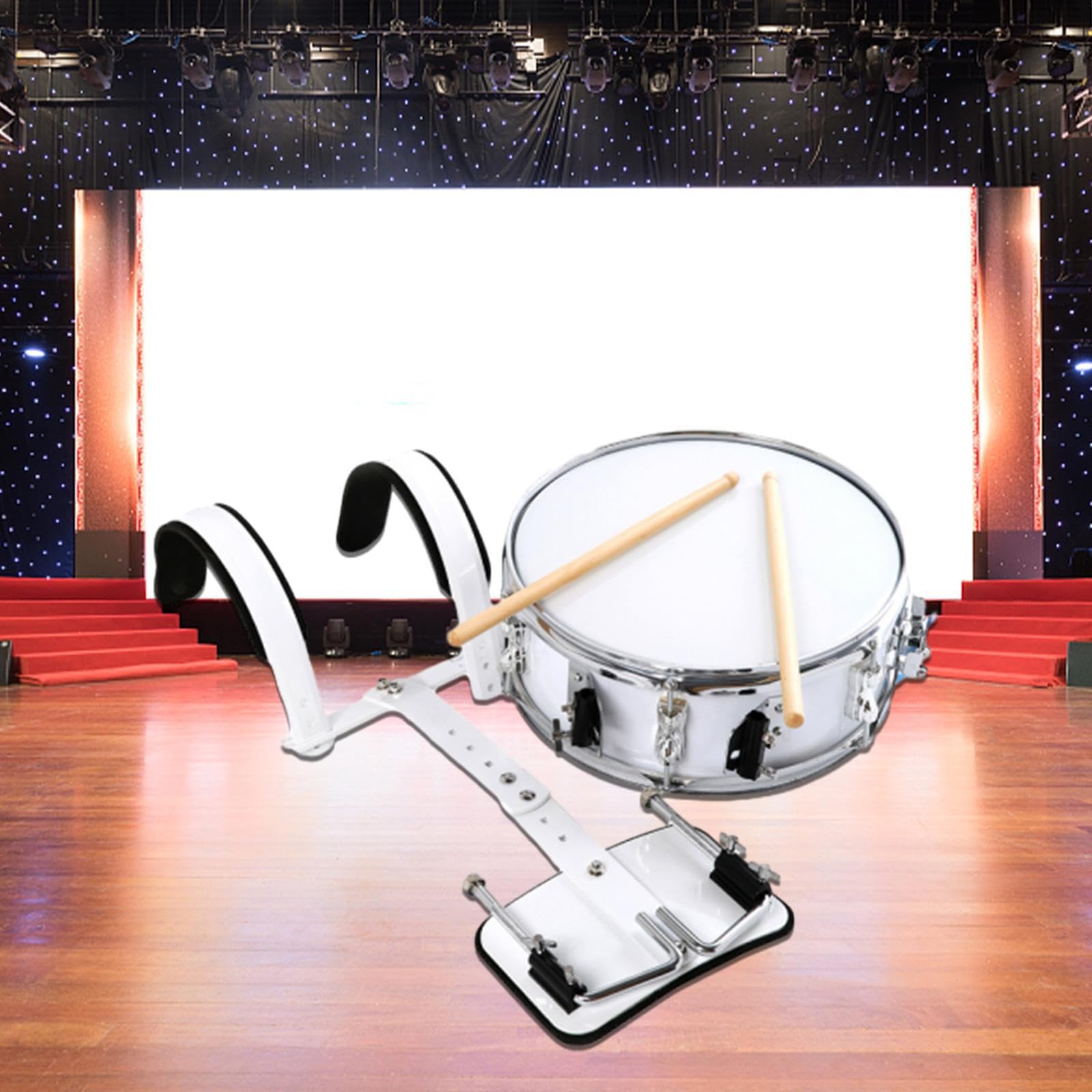 Tambor de marcha con soporte para actividades escolares. Ritmos atractivos que fomentan la creatividad infantil. Percusión. Educativo. Sensorial.