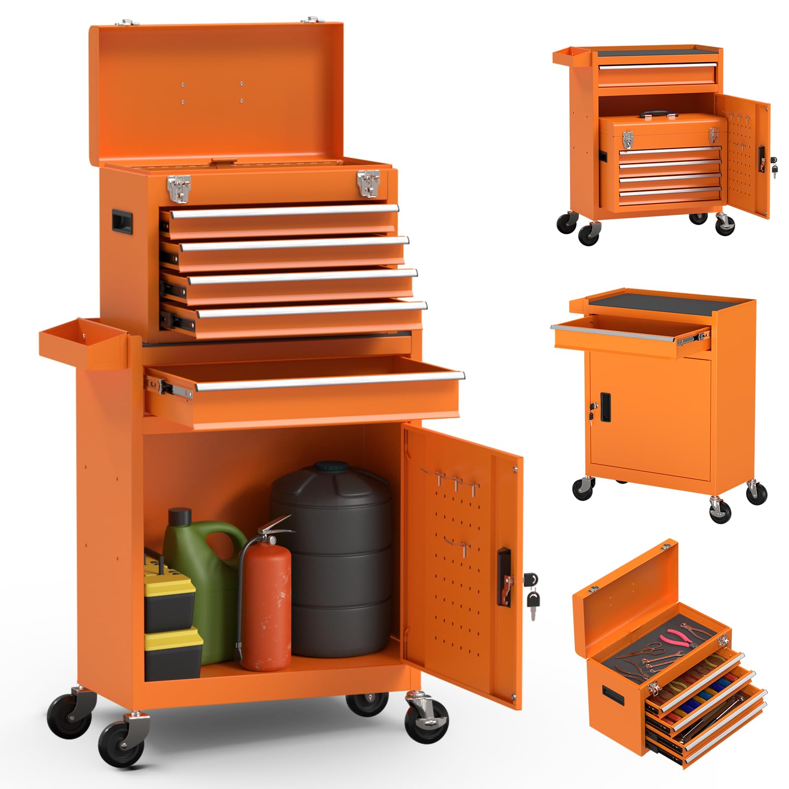 Granper 5-Drawer High Capacity Rolling Tool Chest