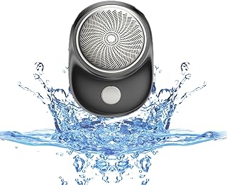 2023 Powerful Storm Shaver for Men, Pocket Size Portable Shaver Wet and Dry Mens Razor, Mini Shaver Portable Electric Shaver, Easy One-Button Use Suitable for Home,Car,Travel and Gifts (black)