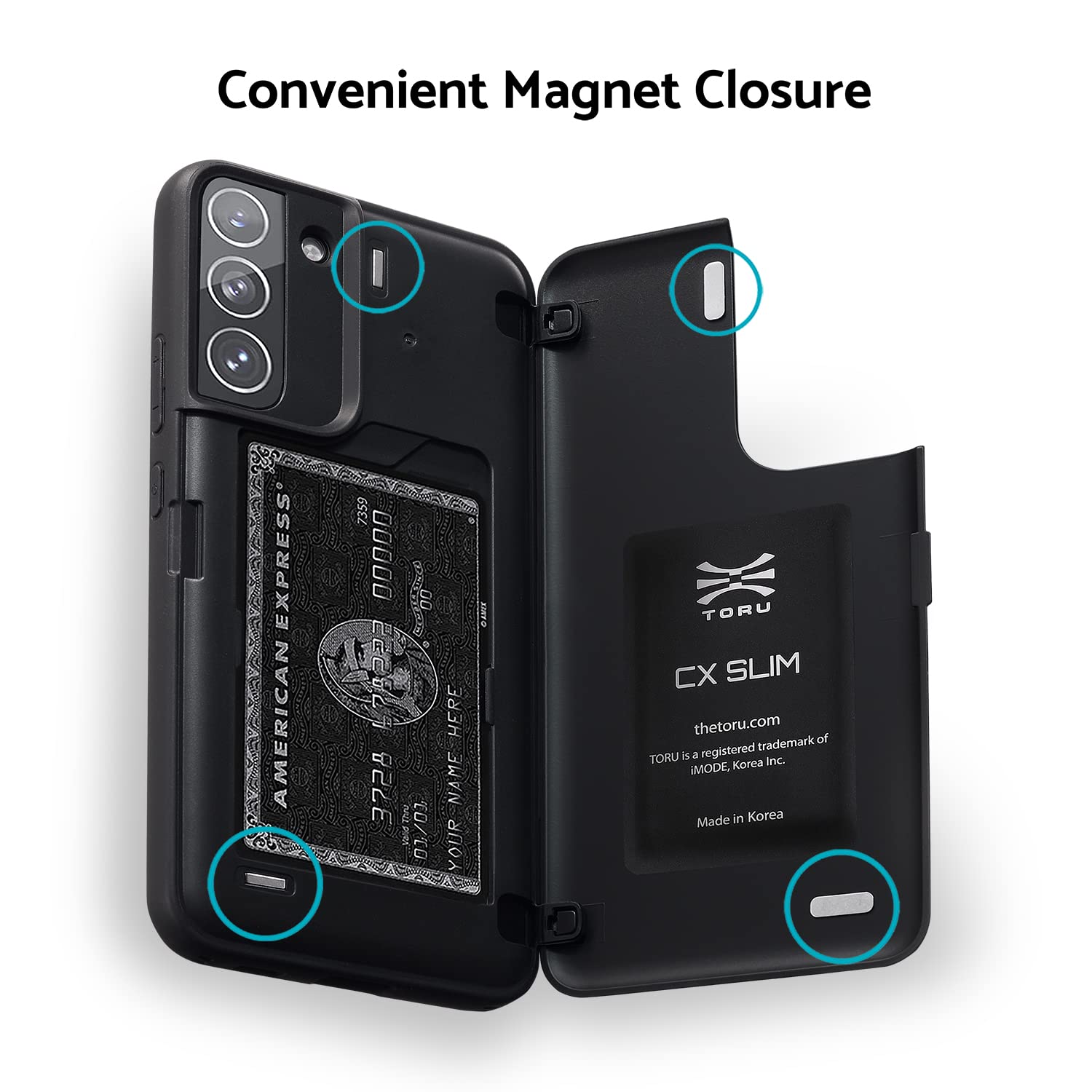 Custodia Portafoglio Per Galaxy S22 Ultra - TORU Con Porta Carte E