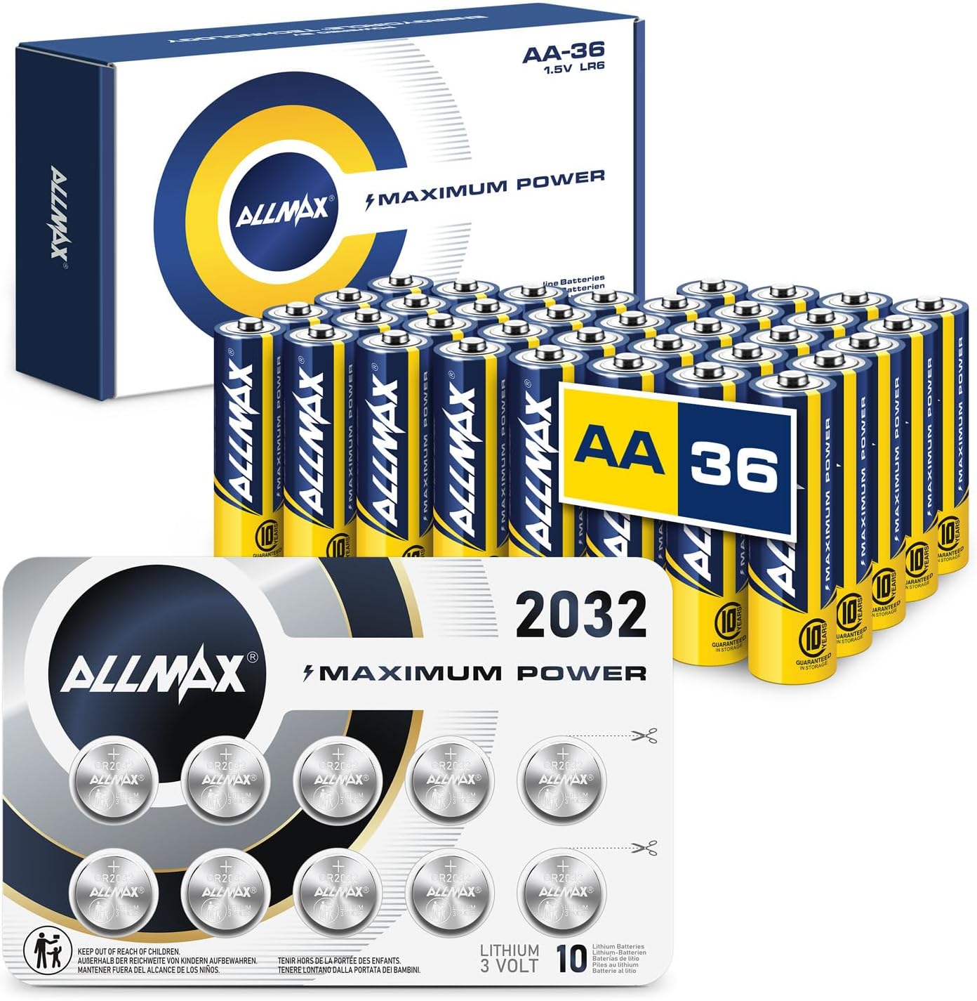 Allmax Maximum Power AA Alkaline Batteries (36 Count