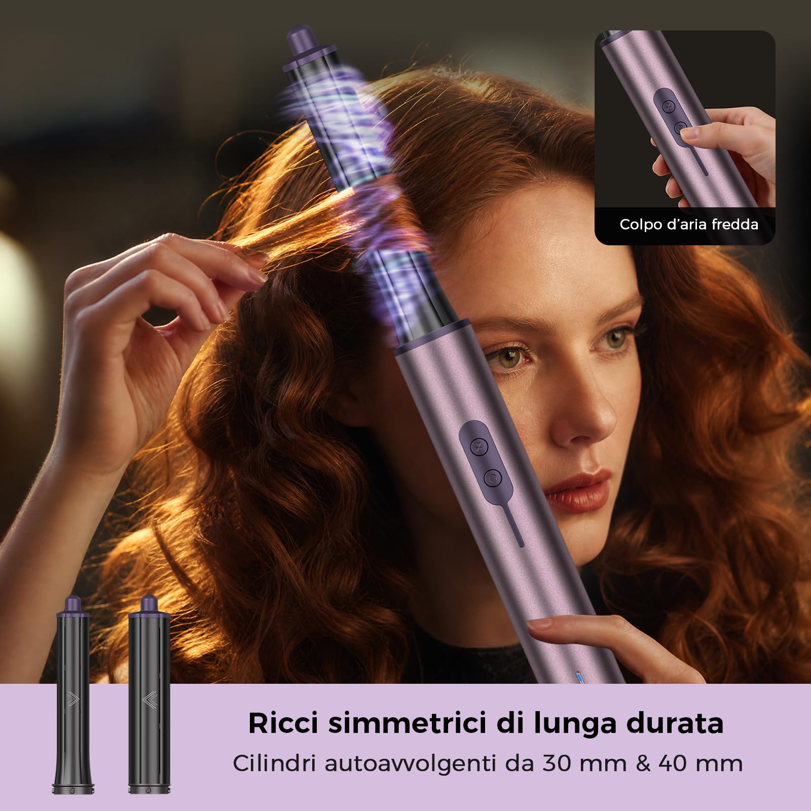 Air Styler 7 in 1, Cweixi Asciugacapelli Ionico, Arricciacapelli Automatico | Asciugatura Rapida, Spazzola Lisciante e Volumizzante, Senza Danni da Calore, Tutti i Capelli, Custodia in Pelle