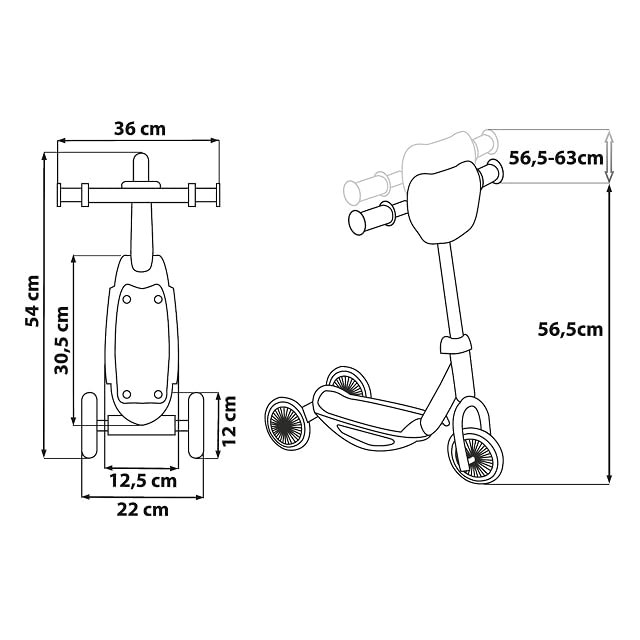 Foto 7 de 8 de Disney Stitch Scooter Triciclo, Scooter de Equilibrio, Ajustable, hasta 20 kg (Spider-Man)