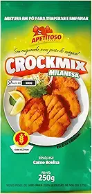 Apetitoso Crockmix Milanesa, Mistura para Empanar Sem Glúten, 250g