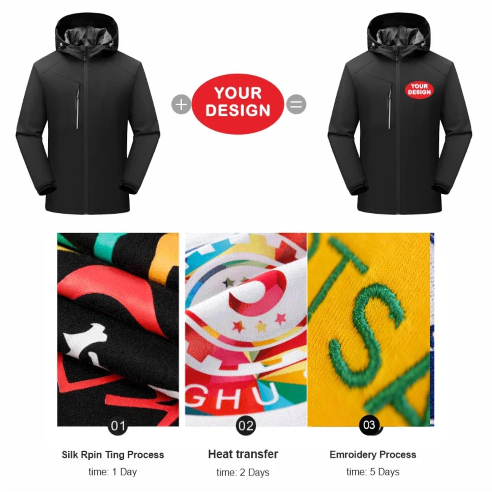 Veste d'hiver avec Logo Personnalisé, Coupe Épais Imperméable Manteau D'extérieur, Sweat À Capuche De Sport Personnalisé, Cadeaux d'anniversaire
