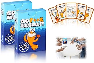 Kicttule Go Fuck Yourself Card Game for Adults - 48 Swear Word Playing Cards, Stress Relief Party Game for Game Nights wit...