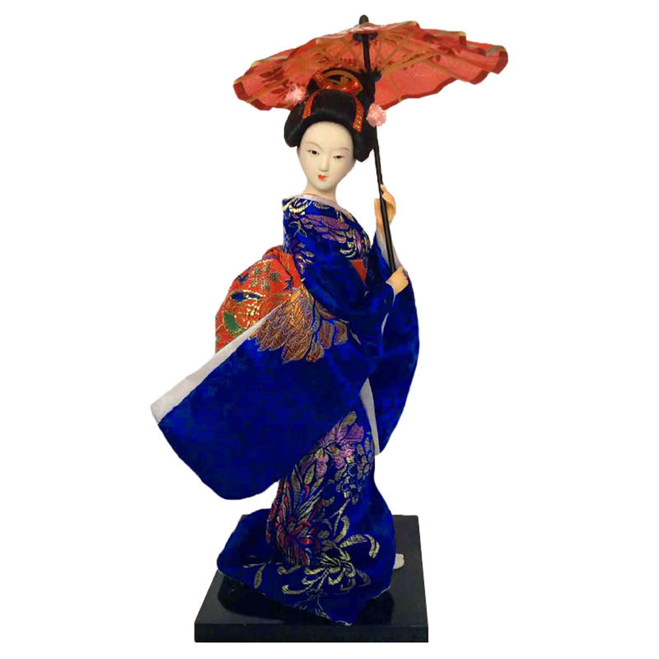 Bonalake Geisha Doll, Realistic Collectible Japanese Doll, 9-inch Asian Decor For Home & Restaurant