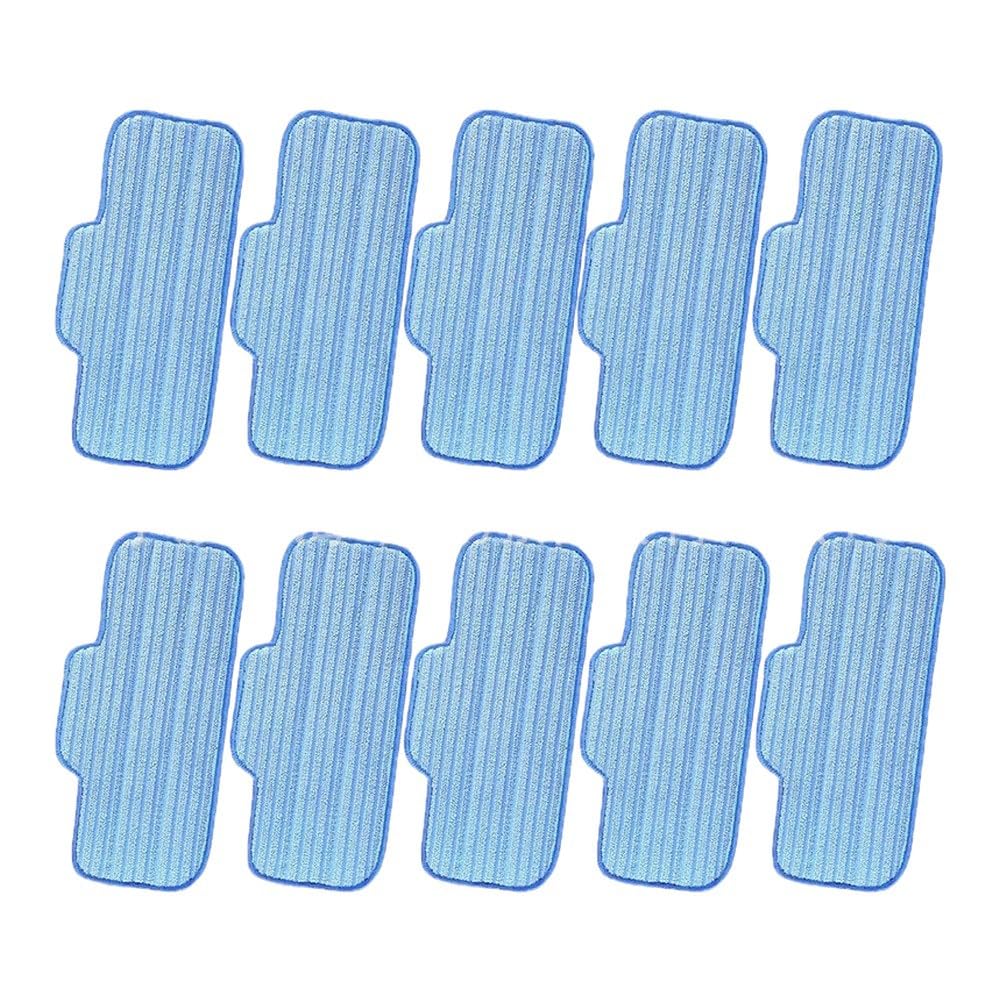 EasyByMall Lot de 10 serpillères réutilisables en microfibre pour nettoyeur à vapeur Dupray Neat, tampons de rechange lavables pour nettoyer en profondeur les sols et les surfaces