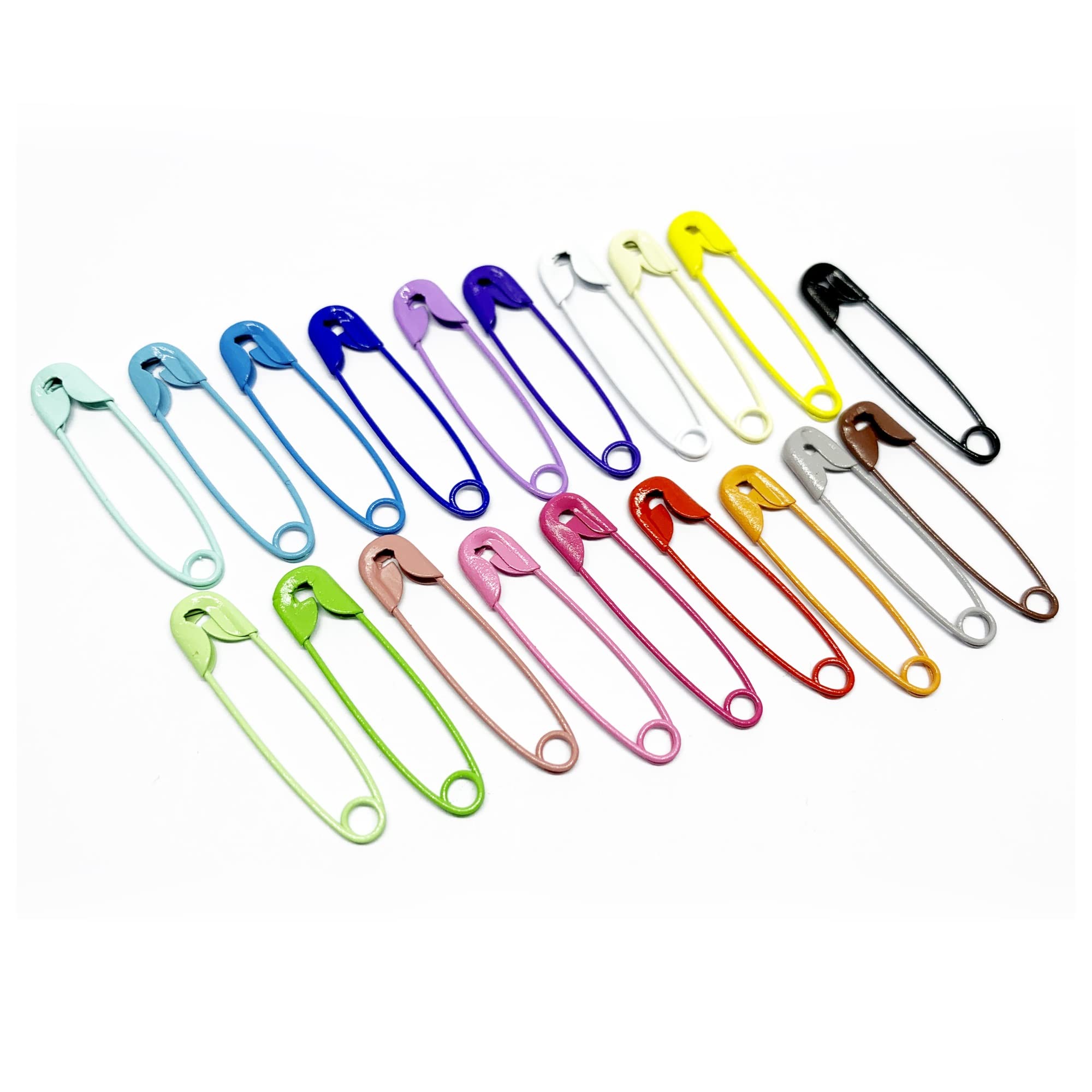 SAVITA 50pz Spille da Balia Colorate, Blocco di Sicurezza Acciaio Inossidabile Spille di Sicurezza per Bambini per Pannolini Vestiti Vestito Artigianale Fermaglio (Multicolore