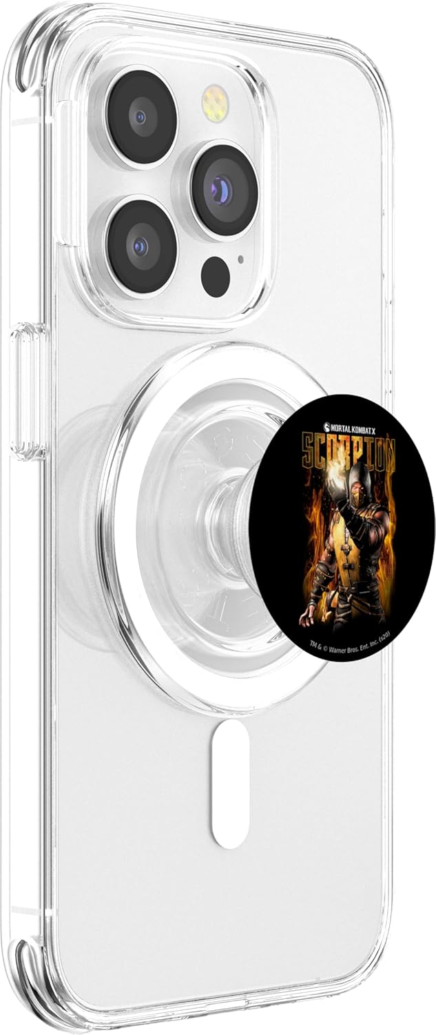 Mortal Kombat X Scorpion Flames PopSockets MagSafe PopGrip for iPhone