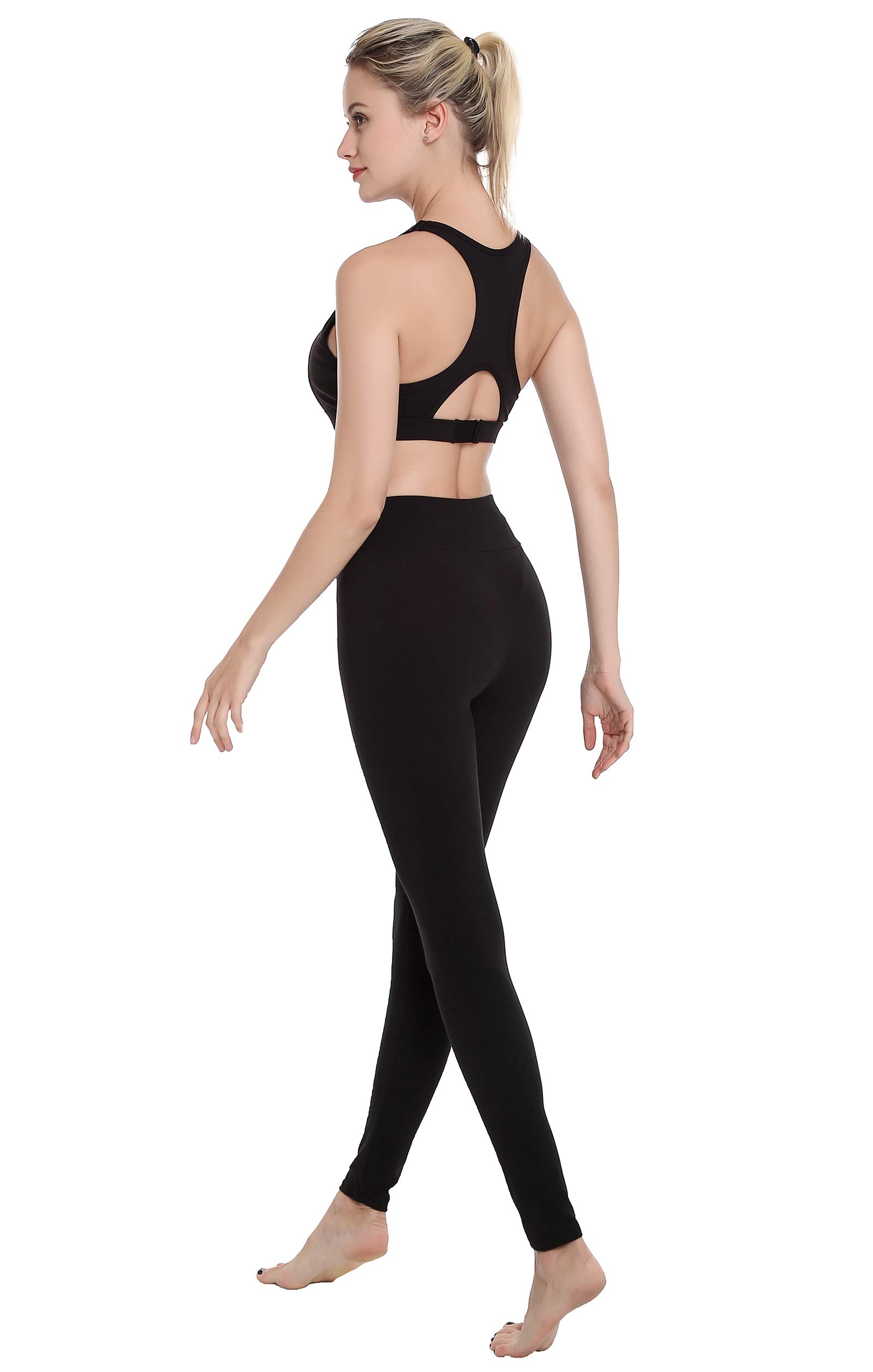 Finerease Women's Super Soft & Stretchy High Waisted Thick Casual Legging