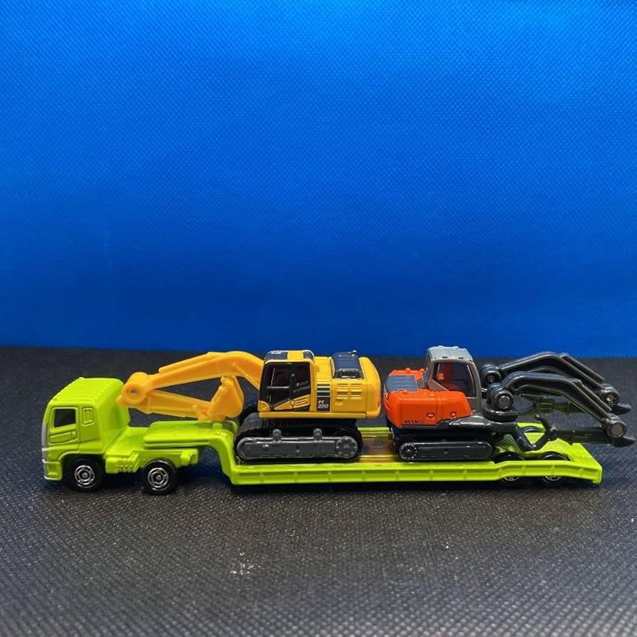 Komatsu ミニカーセット Komatsu Mini Construction Vehicle Set 15 Pieces Yellow