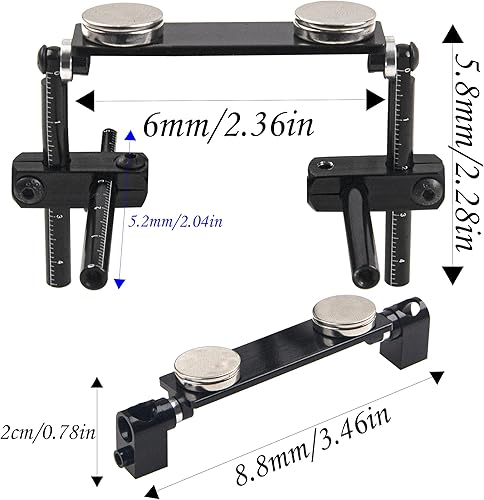 Miniatura 6 de ShareGoo RC - Juego de 1 poste magnético para cuerpo de control remoto, kit de columna de montaje invisible compatible con HSP Sakura D3 XIS Himoto