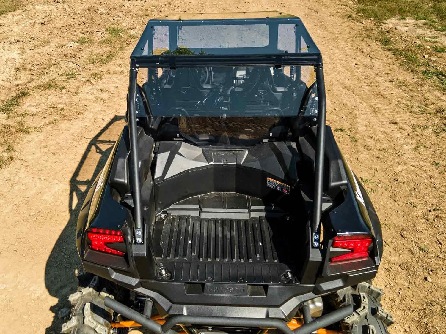 SuperATV Dark Tinted Teryx Roof for 2023+ Kawasaki Teryx KRX 4 1000 | 1/4" Polycarbonate | Protects from the Elements Without Obstructing View | Rattle-Free Fit | USA Made