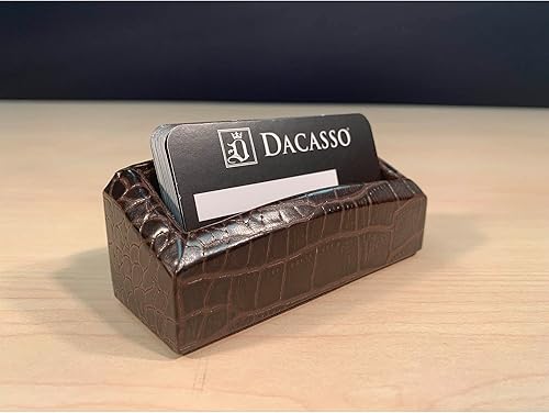 Miniatura 7 de Dacasso Juego de almohadillas de cuero de lujo en relieve de cocodrilo, esenciales para organización de oficina y decoración de escritorio