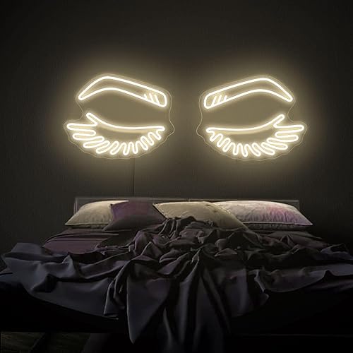 Miniatura 7 de Eyebrow Eyelashes led Neon Sign - Beauty Salon SignCustom Business Neon Sign, brows and lashes wall decor, Girl Aesthetic Wall Decor LED Sign Light