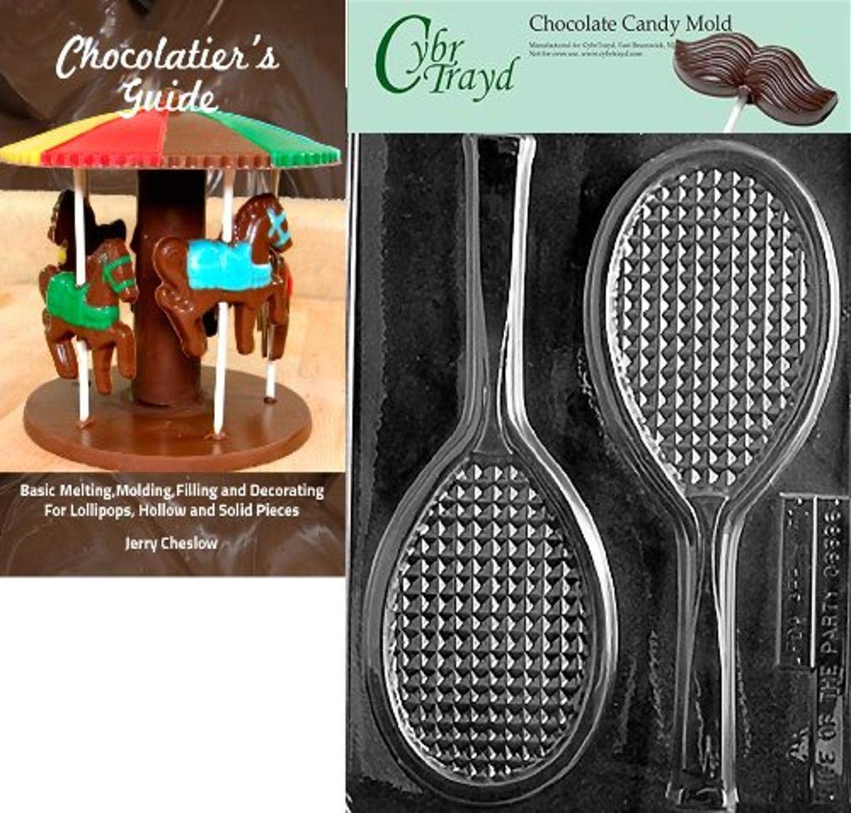 Cybrtrayd Tennis Racquet Sports Chocolate Candy Mold with Chocolatier's