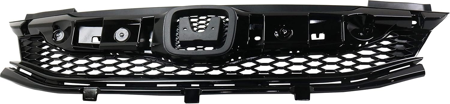 Garage-Pro Grille Assembly Compatible with Honda Accord 2016-2017 Painted-Black Coupe - CAPA