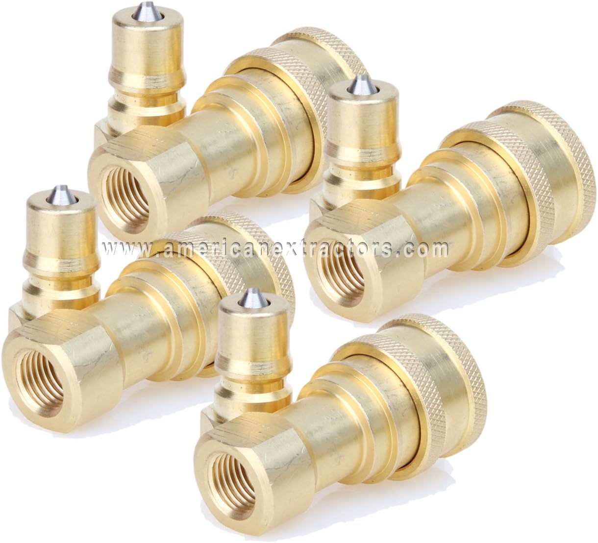 4 Sets Quick Disconnect Couplers for Carpet Cleaning Wands by American Extractors