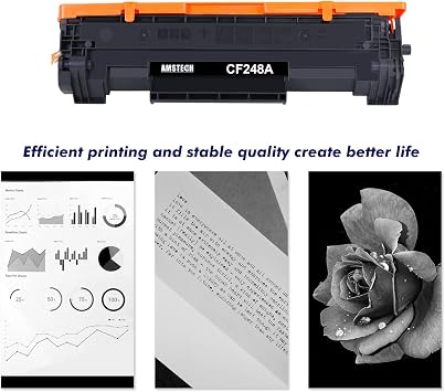 48A CF248A Toner Cartridge 2-Pack Compatible Replacement for HP 48A CF248A Toner Cartridge for HP Laserjet Pro M15w M29w M30w M31w MFP M28w M28a M29a M15a M16a M16w Printer Toner Black