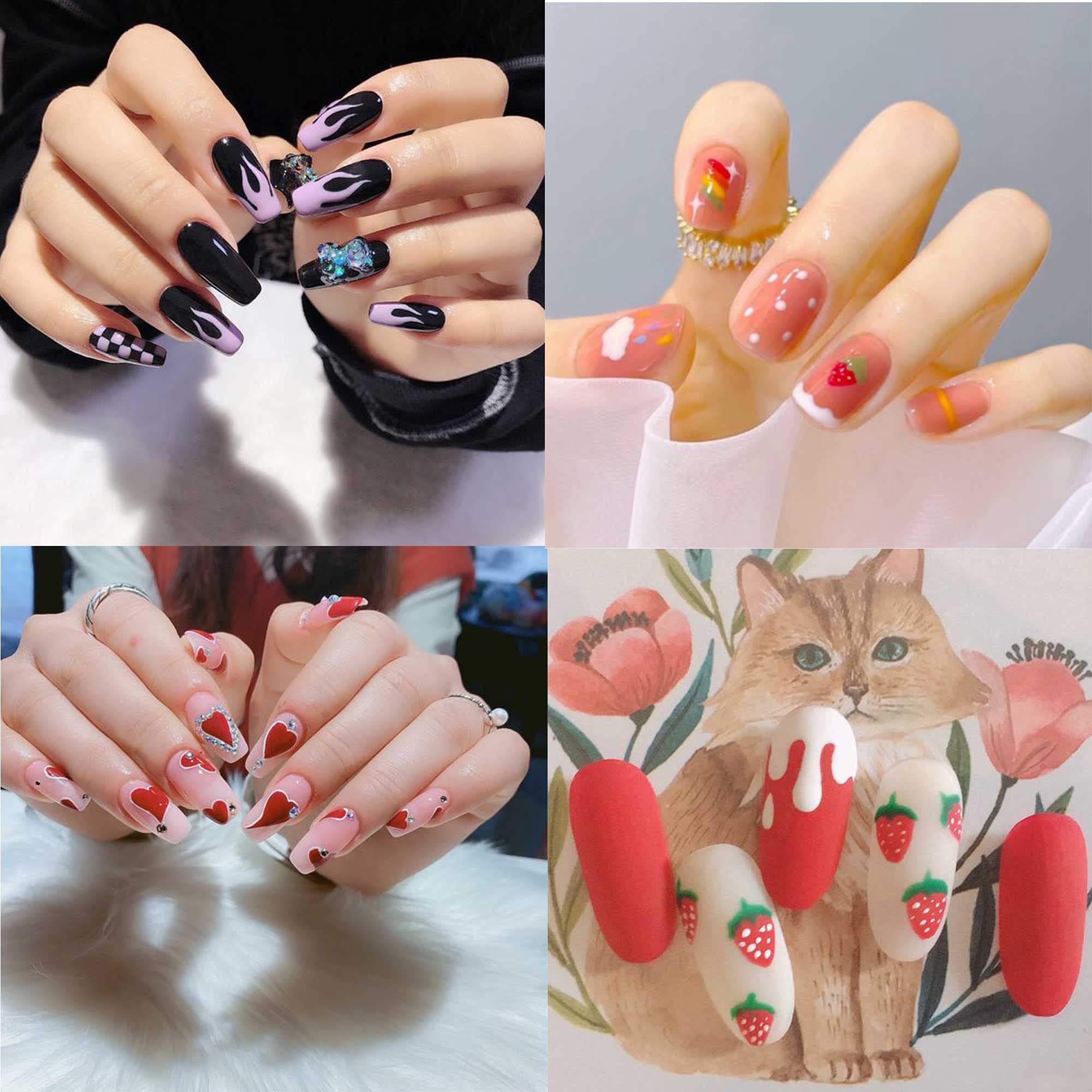 Kit de vernis à ongles en gel de peinture 3D noir pour dessins d'art d'ongles Gel de fil de ligne de dessin Soak Off UV LED ensemble de manucure, 8g
