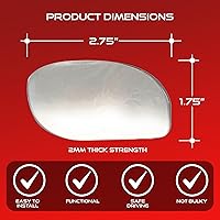 Vista 4 de Blind Spot Convex Car Mirror - Rearview Accessories for Car Interior - Automotive Blindspot Mirrors for Larger Image and Improved Traffic Safety