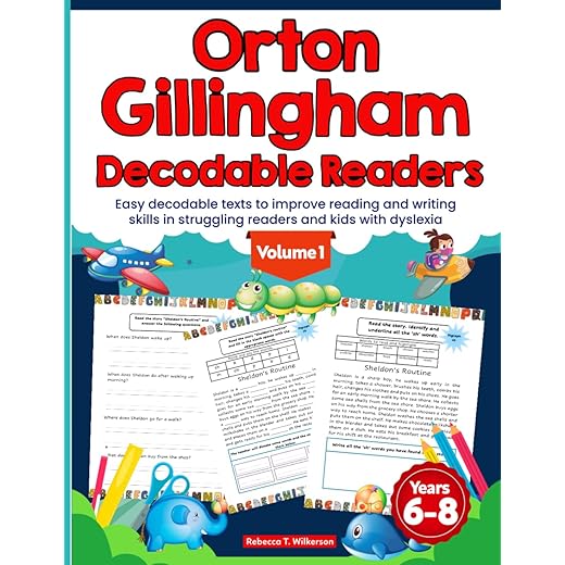 Orton Gillingham Decodable Readers. Easy decodable texts to improve reading and writing skills in struggling readers and kids with dyslexia.