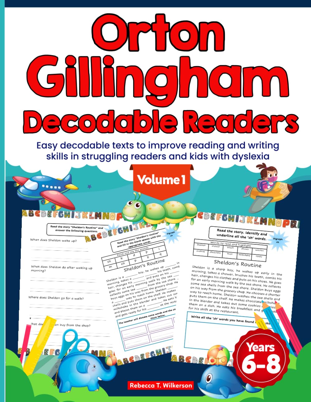 Orton Gillingham Decodable Readers. Easy decodable texts to improve reading and writing skills in struggling readers and kids with dyslexia.