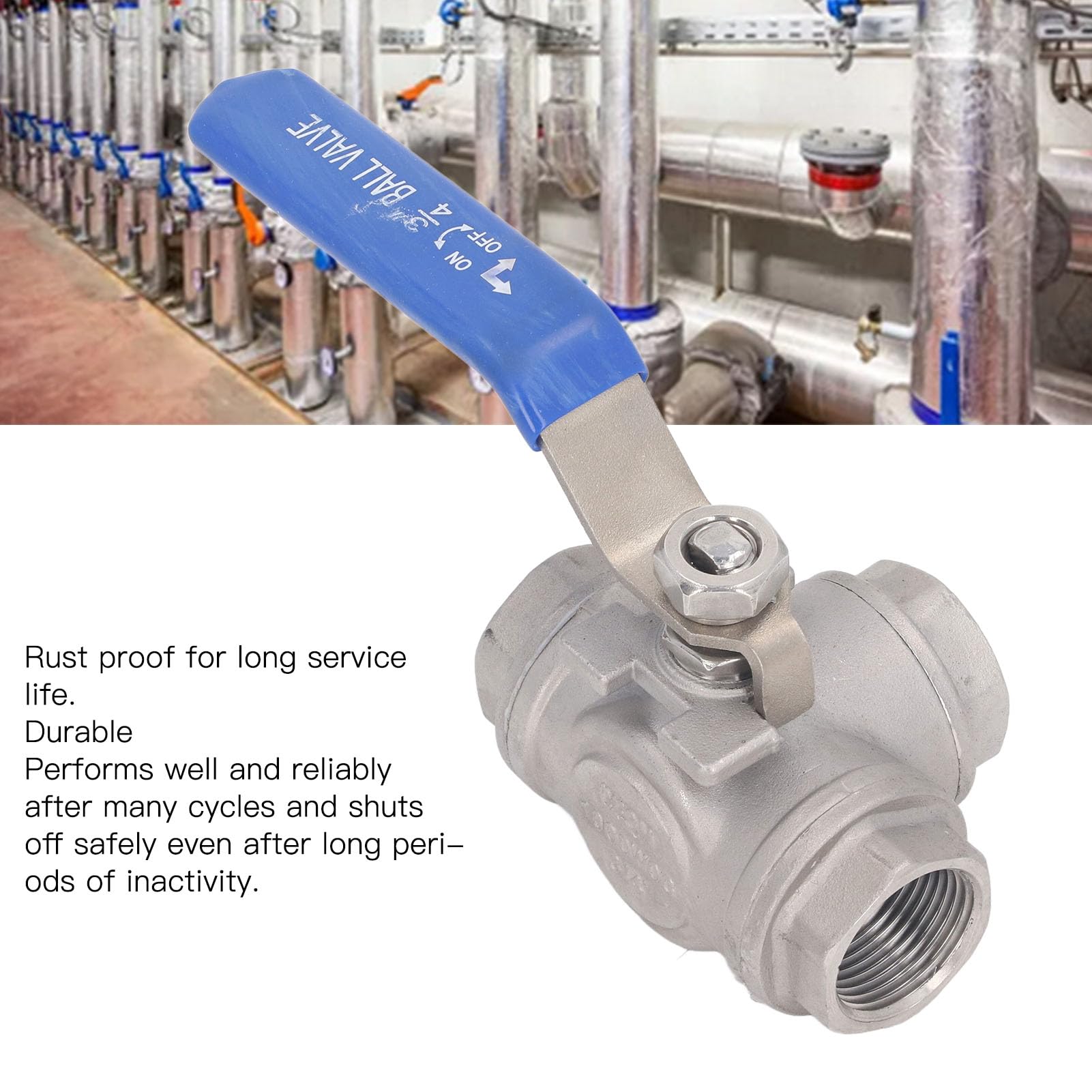 3-weg kogelkraan van roestvrij staal, hogedrukventiel, BSPP binnendraad, rechte naaldventiel, duurzaam ventiel, buisstroomcontrole voor water, gas, olie, overdracht, brandstof en andere media (BSPP3/8 3-weg kogelkraan van roestvrij staal, hogedrukventiel, BSPP binnendraad, rechte naaldventiel, duurzaam ventiel, buisstroomcontrole voor water, gas, olie, overdracht, brandstof en andere media (BSPP3/8