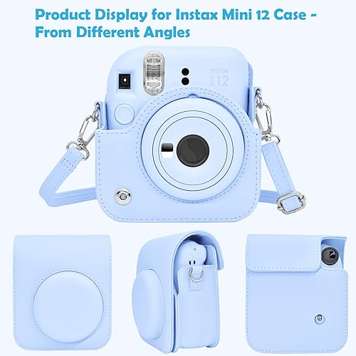 Miniatura 4 de MUZIRI KINOKOO Funda protectora para Fuji Instax Mini 12, funda protectora para Fujifilm Instax Mini 12 bolsa de transporte de color sólido Bolsa de