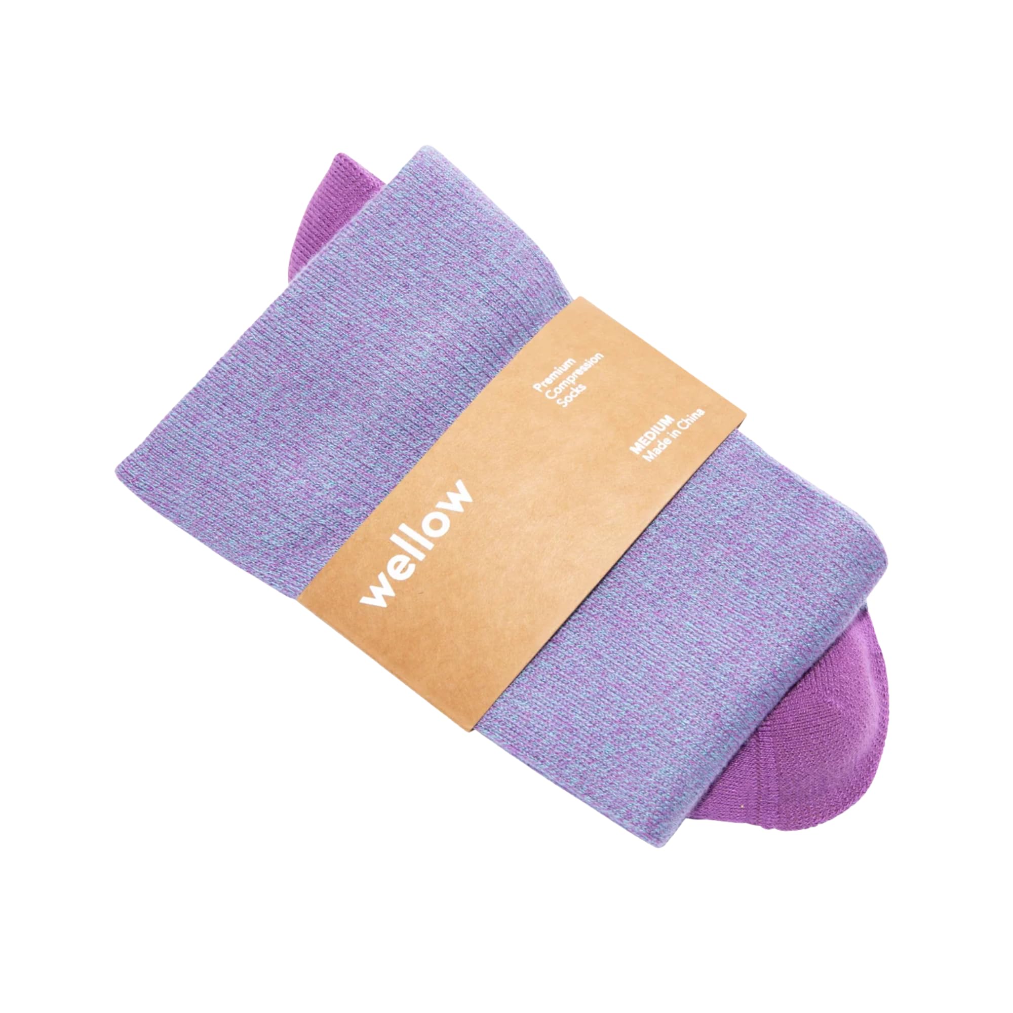 Wellow Wide Calf Knee High Compression Socks 18–25 mmHg