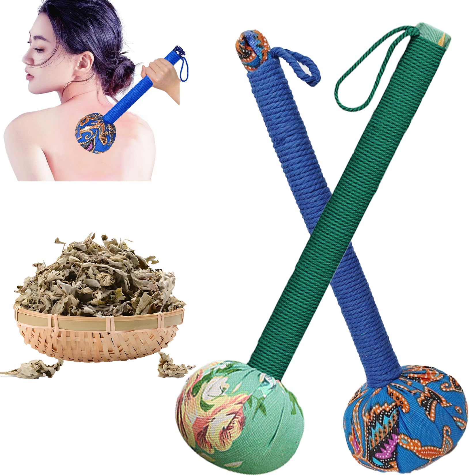 APSWUDR Manual Massage Tools,Manual Hammer Massager, Handheld Back Massager,2...