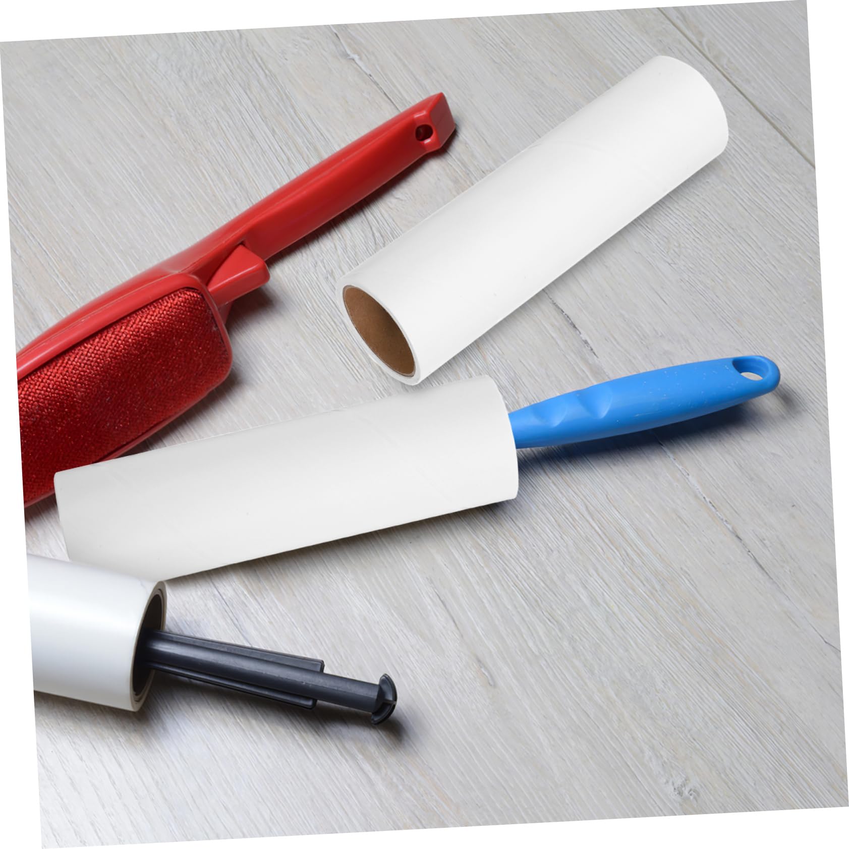 Recambio de Rodillo Quitapelusas Adhesivo para Ropa 10 Rollos | Papel Blanco, 50 Hojas por Rollo, para Pelo de Mascotas, Formato Reutilizable y Versátil