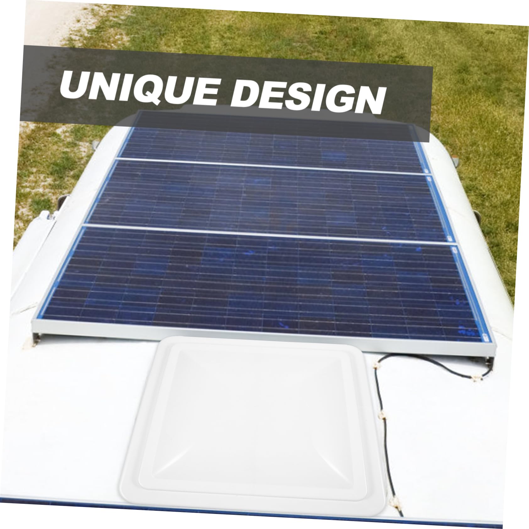 Copertura 14x14 Plastica e Bianca per Camper Finestra in Termico Pollici Efficiente Isolamento Ventilazione per Tetto Rv e Ventilazione Bagno